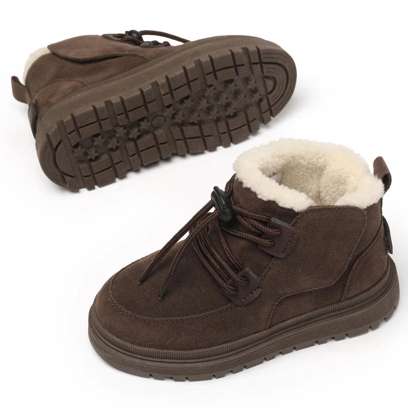 Meisjes Winterlaarsjes Suède Pluche Voering Antislip Flexibel Lichtgewicht