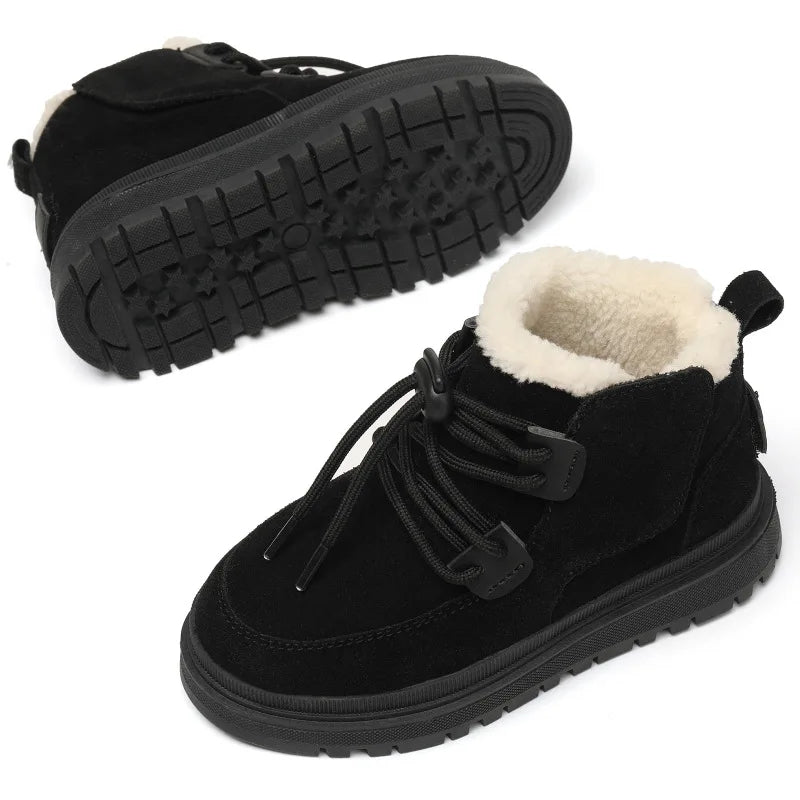 Meisjes Winterlaarsjes Suède Pluche Voering Antislip Flexibel Lichtgewicht