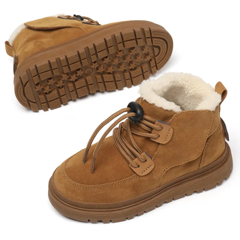Meisjes Winterlaarsjes Suède Pluche Voering Antislip Flexibel Lichtgewicht