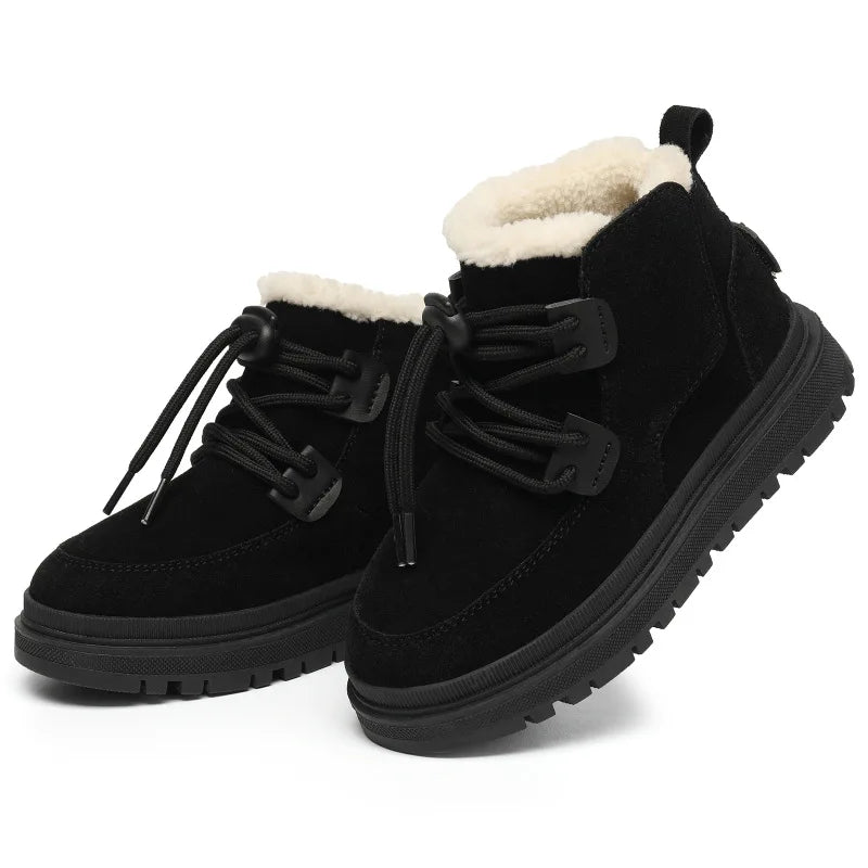 Meisjes Winterlaarsjes Suède Pluche Voering Antislip Flexibel Lichtgewicht