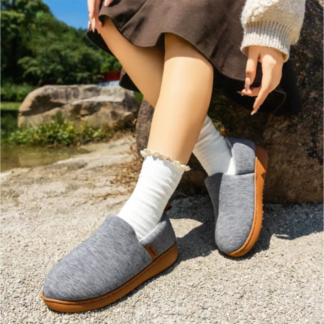SoleWalk™ | Pantoffels met Harde Zool & Fleece Voering