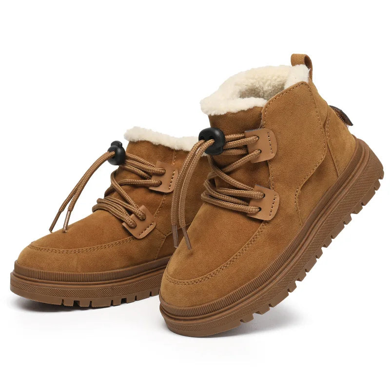Meisjes Winterlaarsjes Suède Pluche Voering Antislip Flexibel Lichtgewicht
