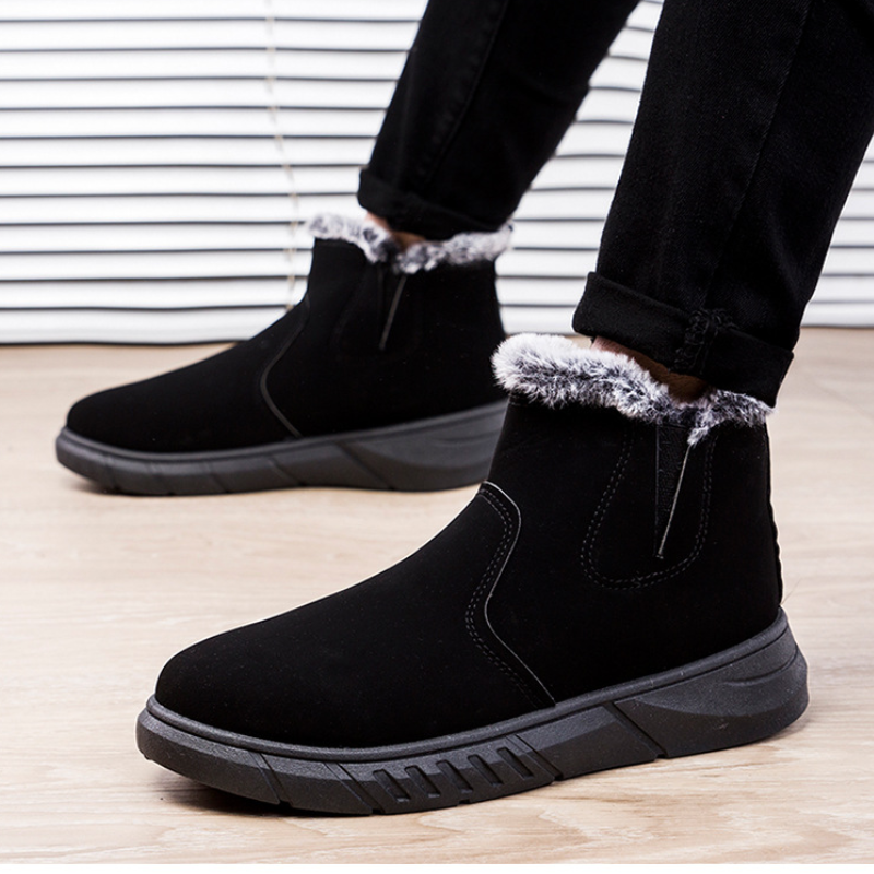 Dames Heren Winterboots Fleece Voering Enkelhoog Dempend Profielzool Rits Winter