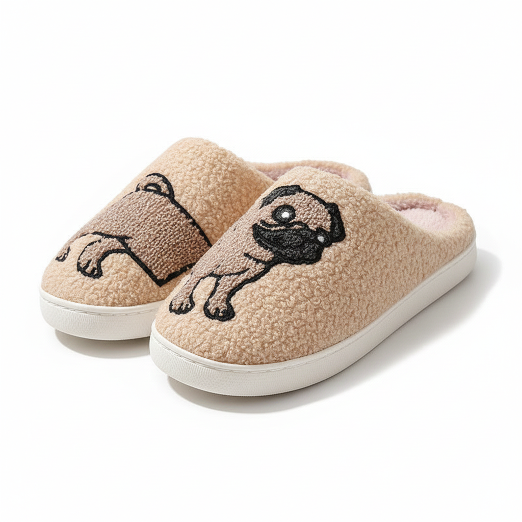 Pantoffels Dierontwerp Warme Voering Katoenen Antislip Zool Winter Unisex