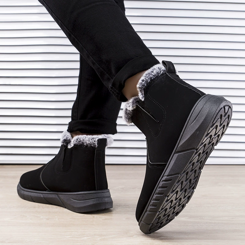Dames Heren Winterboots Fleece Voering Enkelhoog Dempend Profielzool Rits Winter
