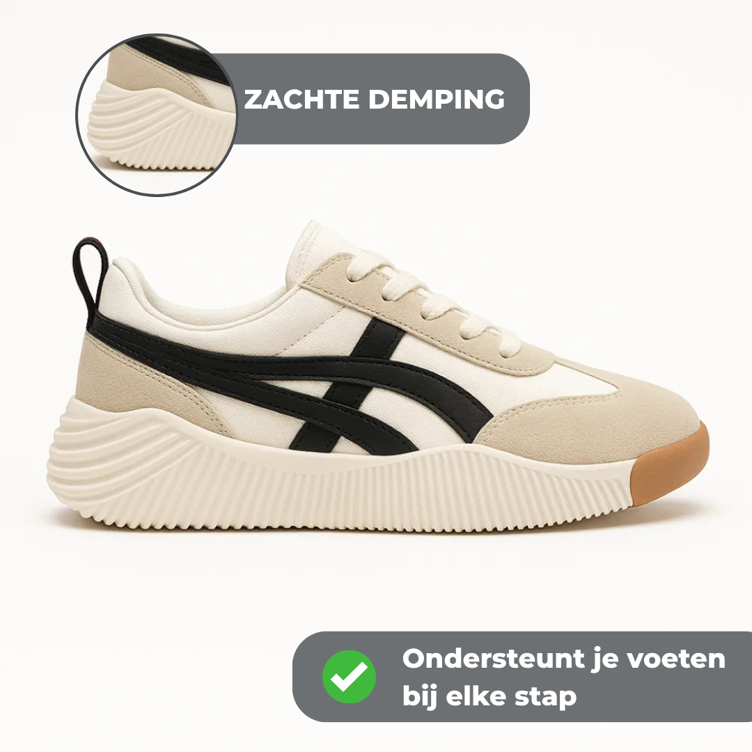 Dames Comfortabele Lichtgewicht Sneakers met Zachte Demping en Ademend Ontwerp