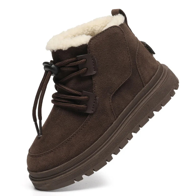 Meisjes Winterlaarsjes Suède Pluche Voering Antislip Flexibel Lichtgewicht