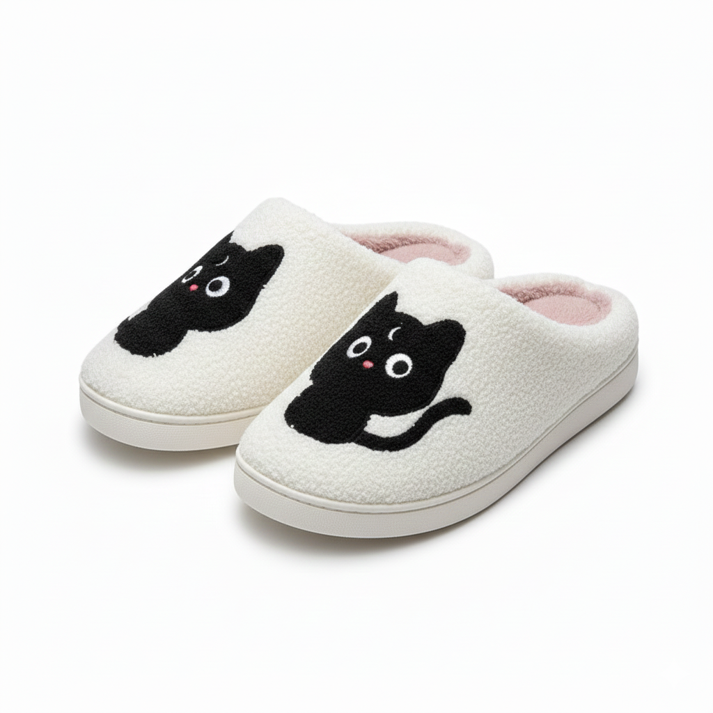 Pantoffels Dierontwerp Warme Voering Katoenen Antislip Zool Winter Unisex