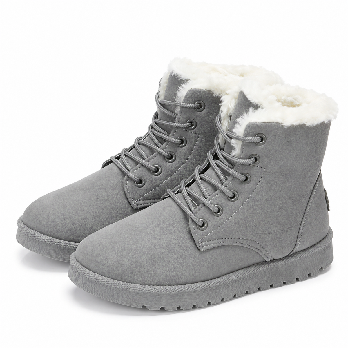 Dames Winterlaarzen Enkelhoog Pluche Voering Dempend Antislip Lichtgewicht