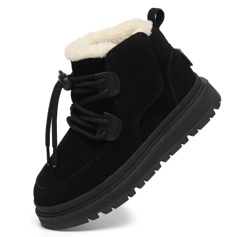 Meisjes Winterlaarsjes Suède Pluche Voering Antislip Flexibel Lichtgewicht