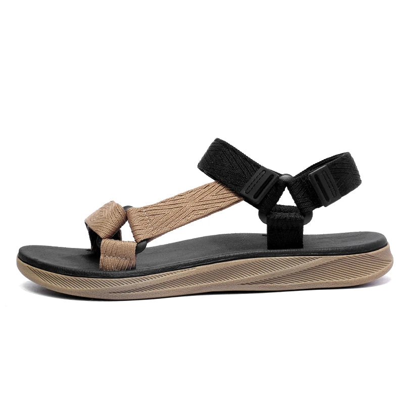 Heren Strand Sandalen Klittenband Zacht Voetbed Lichtgewicht Antislip Zomer