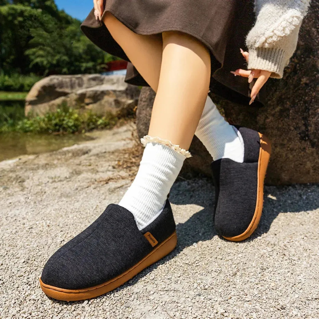SoleWalk™ | Pantoffels met Harde Zool & Fleece Voering