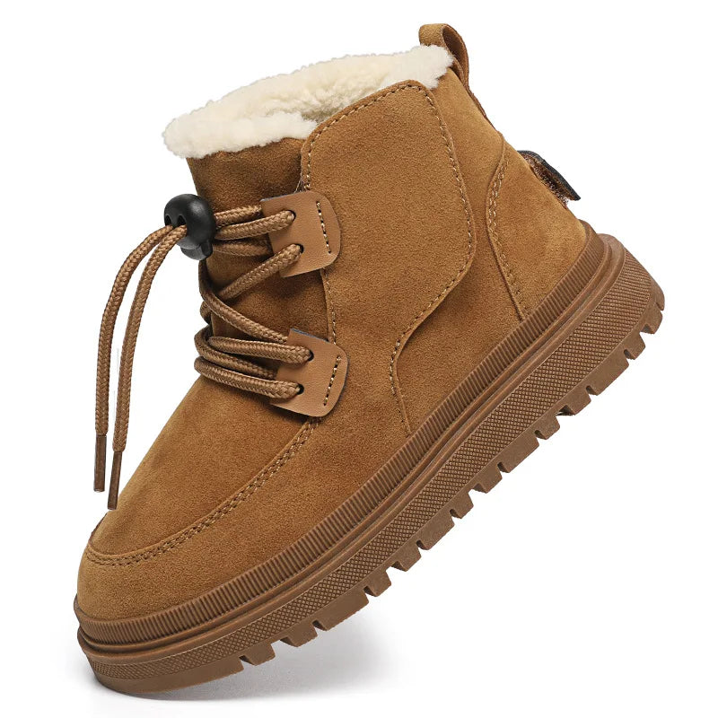 Meisjes Winterlaarsjes Suède Pluche Voering Antislip Flexibel Lichtgewicht