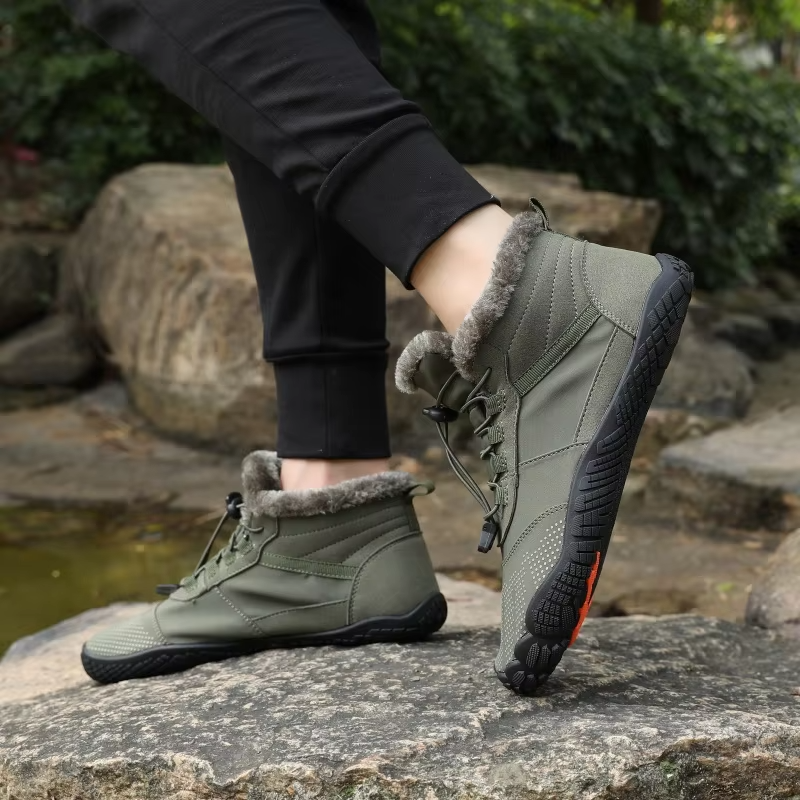 Barefoot Winter Wandelschoenen Fleece Voering Waterafstotend Antislip Buiten
