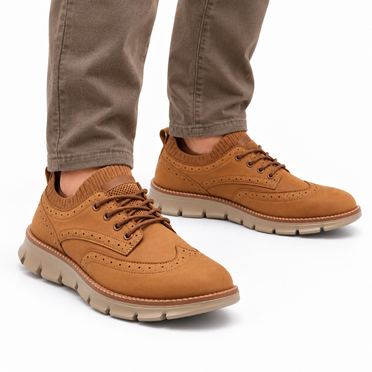 Heren Orthopedische Veterschoenen Dikke Zool Lichtgewicht Casual