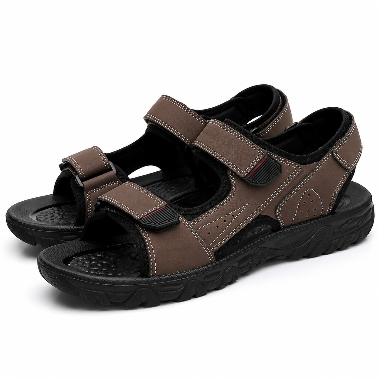 Heren Sandalen Ademend Lichtgewicht Antislip Klittenband Zomer Casual Gebruik