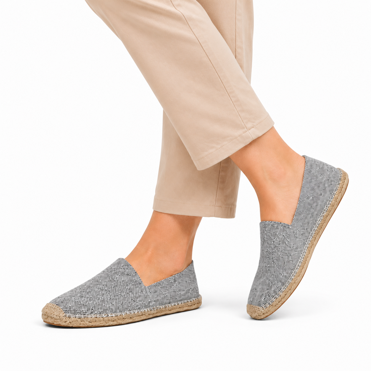 Heren Canvas Espadrilles – Ademende Slip-On Schoenen voor Lente en Zomer