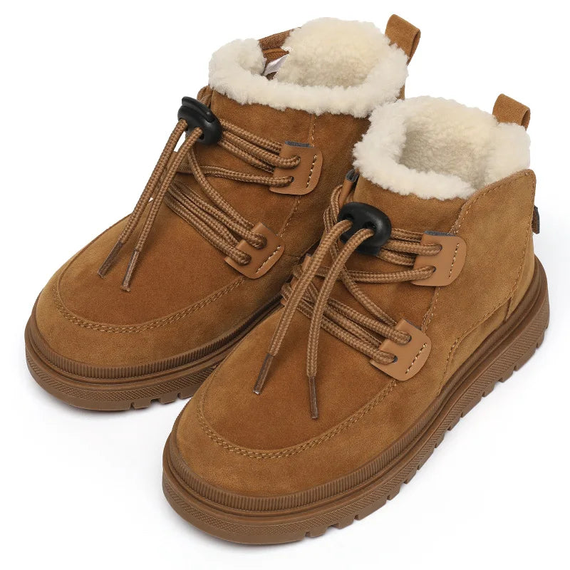 Meisjes Winterlaarsjes Suède Pluche Voering Antislip Flexibel Lichtgewicht