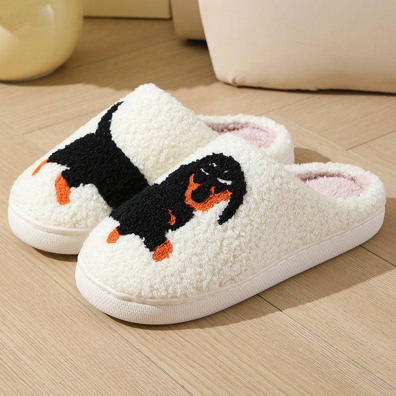 Pantoffels Dierontwerp Warme Voering Katoenen Antislip Zool Winter Unisex
