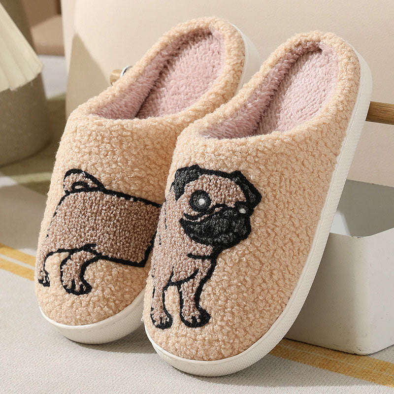 Pantoffels Dierontwerp Warme Voering Katoenen Antislip Zool Winter Unisex