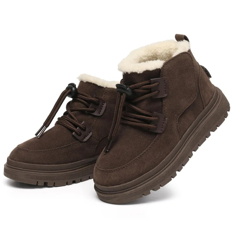 Meisjes Winterlaarsjes Suède Pluche Voering Antislip Flexibel Lichtgewicht