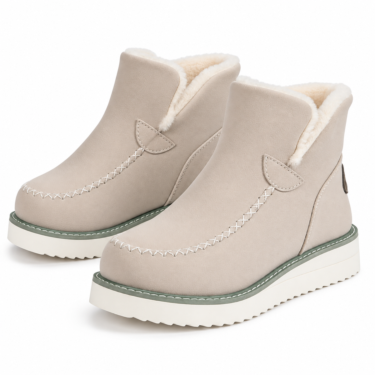 Dames Hoge Instappers Gevoerd Warm Flexibele Zool Lichtgewicht Herfst Winter