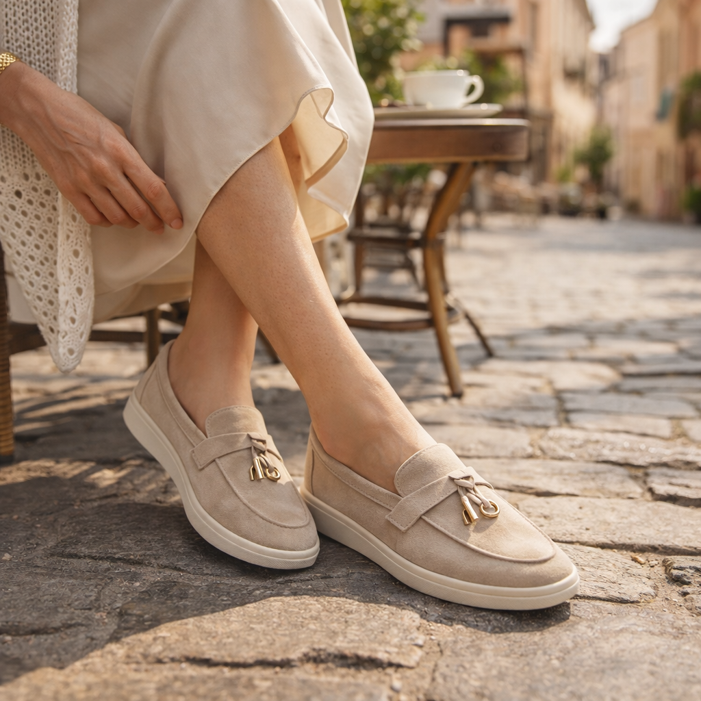 Dames Loafers van Suède – Comfortabele Instappers met Zachte Zool