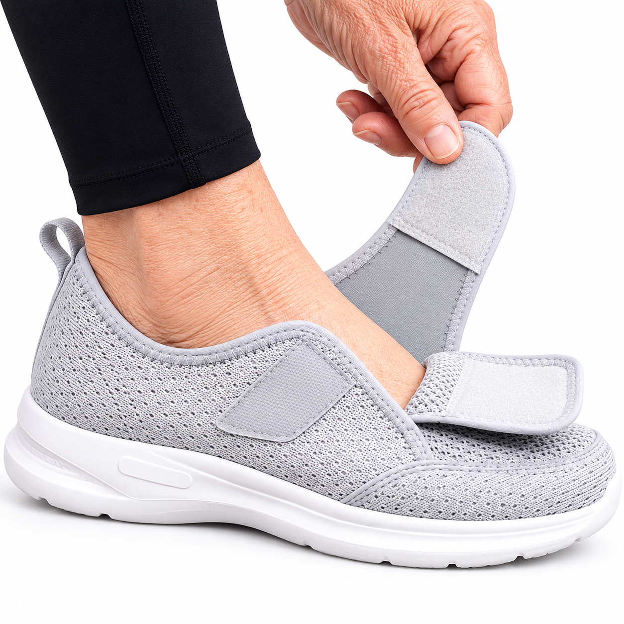 Dames en Heren Schoenen Extra Brede Voeten met Klittenband