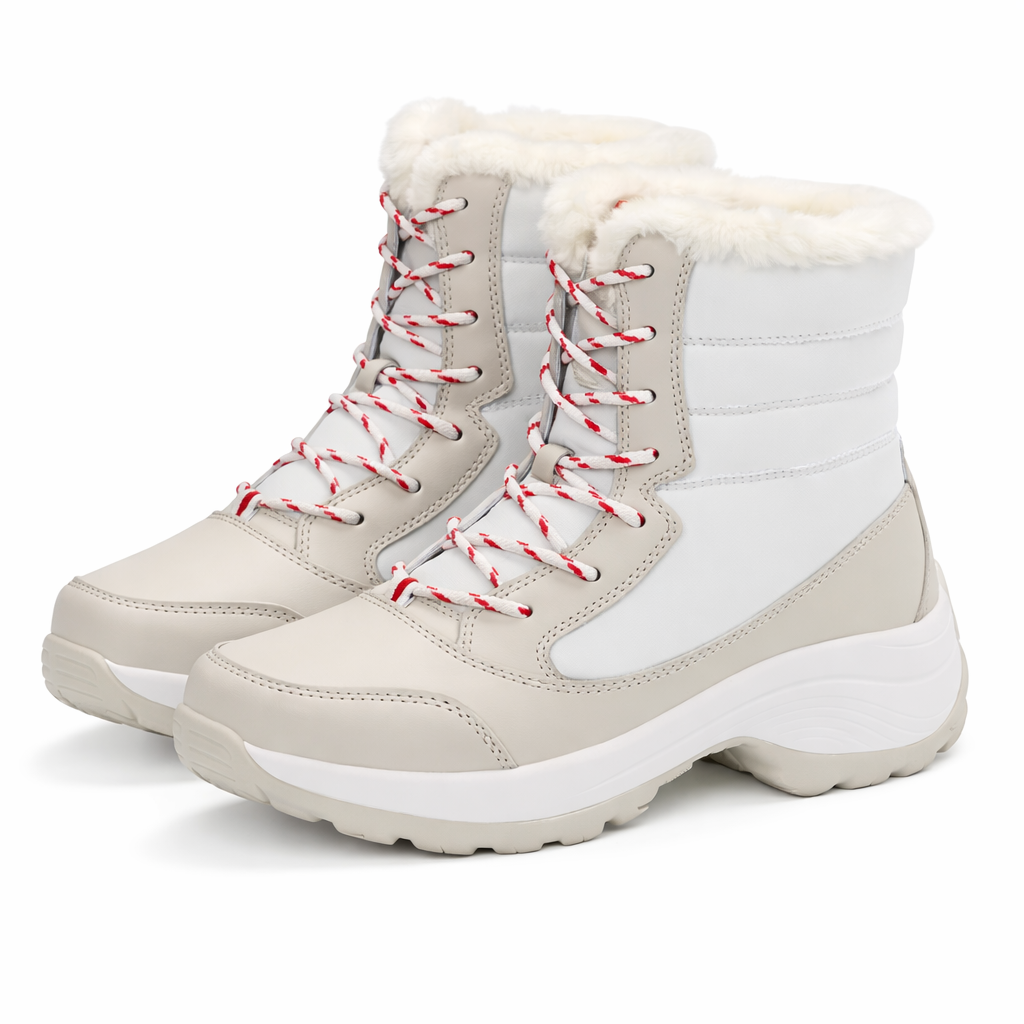 Dames Snowboots Enkelhoog Bontvoering Platform Antislip Waterafstotend Winter