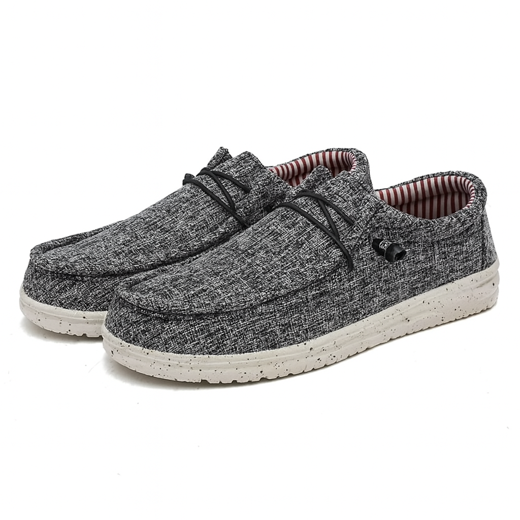 Heren Comfortabele Instappers met Elastische veters - Licht, stevig en ondersteunend