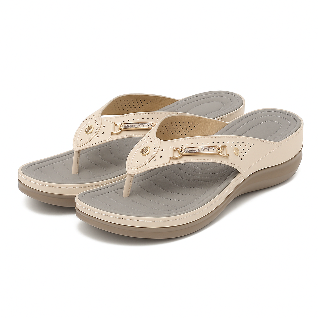 Dames Teenslippers Ergonomische Zool Zachte Teenscheiding Lichtgewicht Zomer