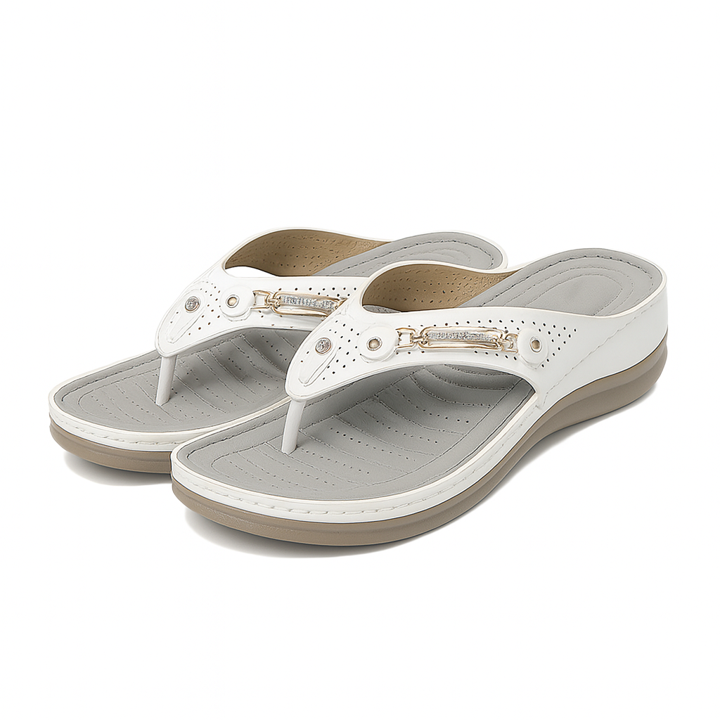 Dames Teenslippers Ergonomische Zool Zachte Teenscheiding Lichtgewicht Zomer
