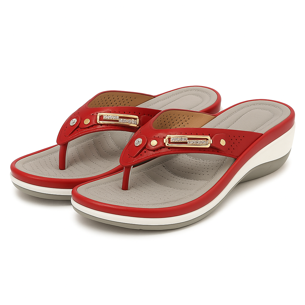 Dames Teenslippers Ergonomische Zool Zachte Teenscheiding Lichtgewicht Zomer