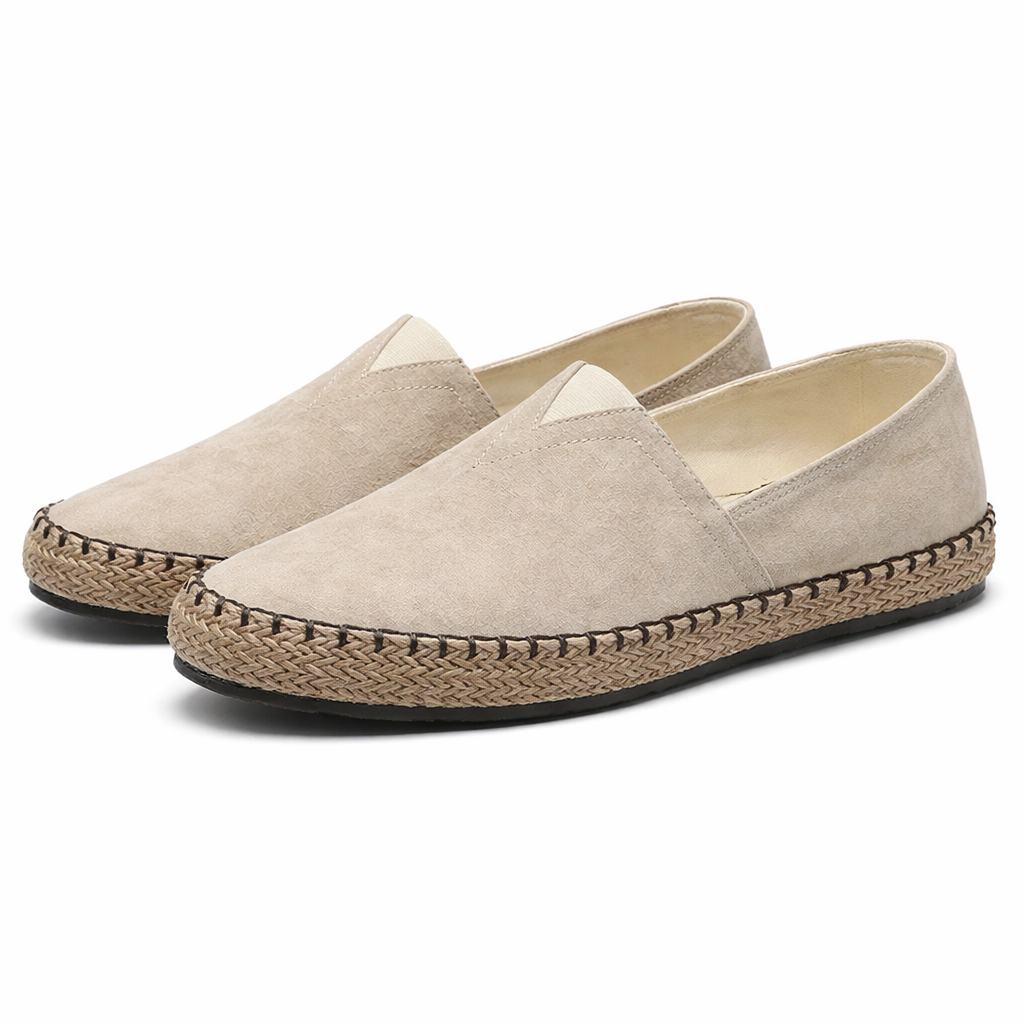 Heren Canvas Espadrilles – Platte Loafers voor Lente en Zomer