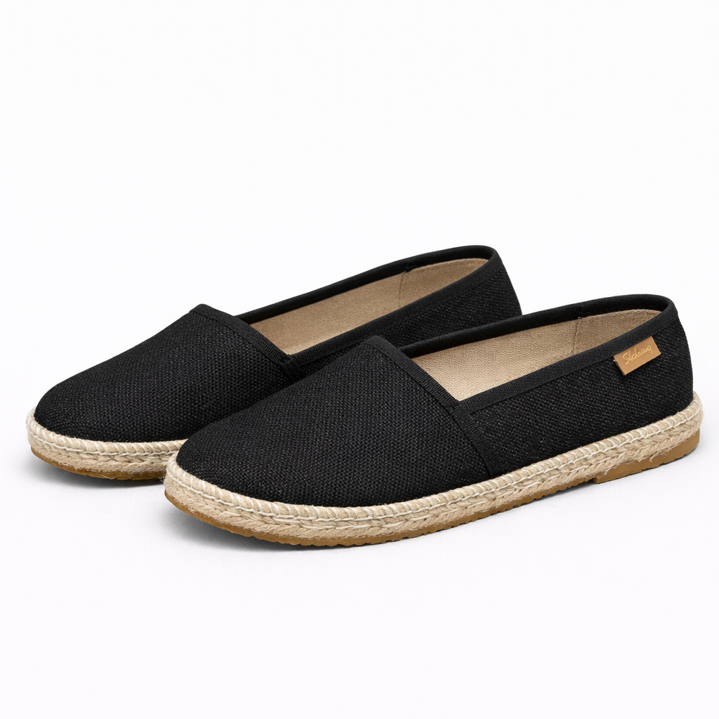 Dames Canvas Espadrilles – Ademende Platte Schoenen met Antislip Zool voor Lente en Zomer