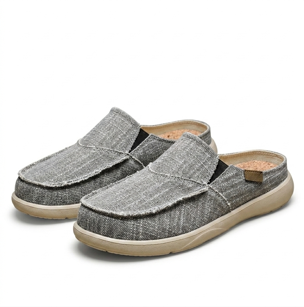 Heren Canvas Instapschoenen Lichtgewicht Ademend Antislip Voor Lente Zomer Dagelijks Gebruik