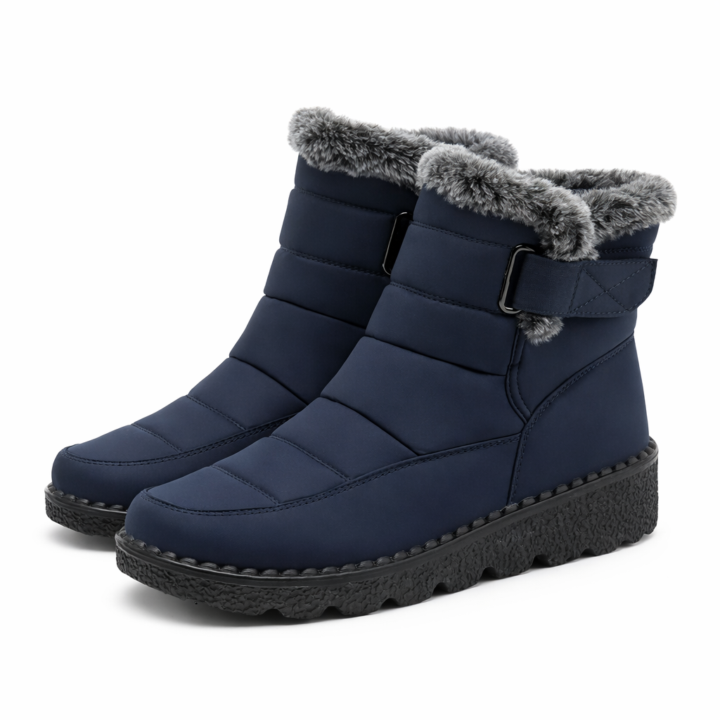 Dames Snowboots Pluche Voering Gewatteerd Gesp Antislip Waterafstotend Winter