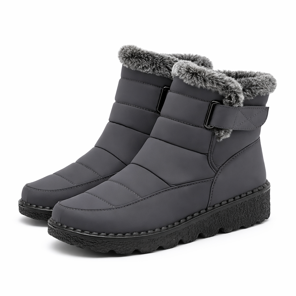 Dames Snowboots Pluche Voering Gewatteerd Gesp Antislip Waterafstotend Winter