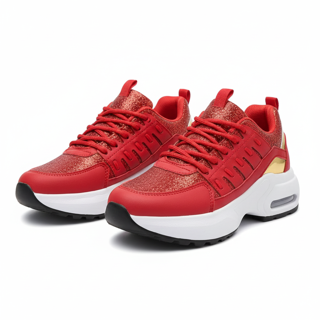 Dames Comfortabele Sneakers – Zacht demping en Stevige Ondersteuning