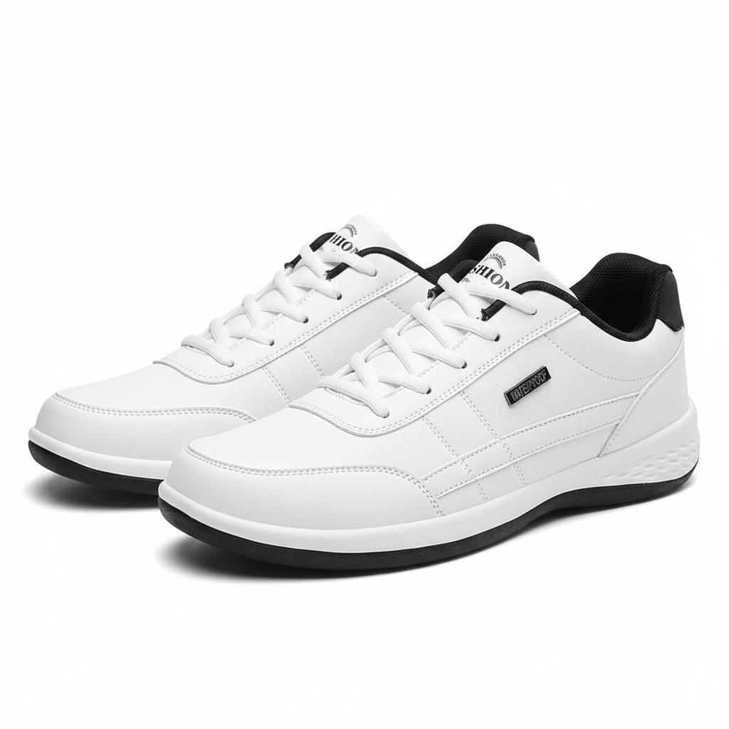 Heren Sneakers van PU-leer – Casual Ademende Schoenen met Antislip Zool