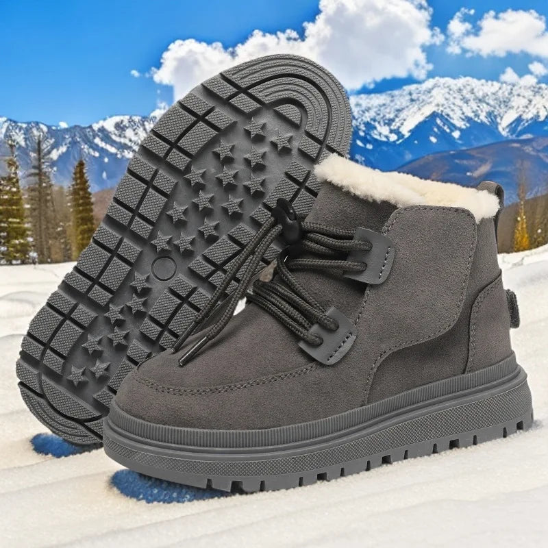 Meisjes Winterlaarsjes Suède Pluche Voering Antislip Flexibel Lichtgewicht
