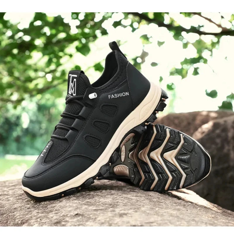 Heren Wandelschoenen Lichtgewicht Ademend Mesh met Elastische Veters Zomer