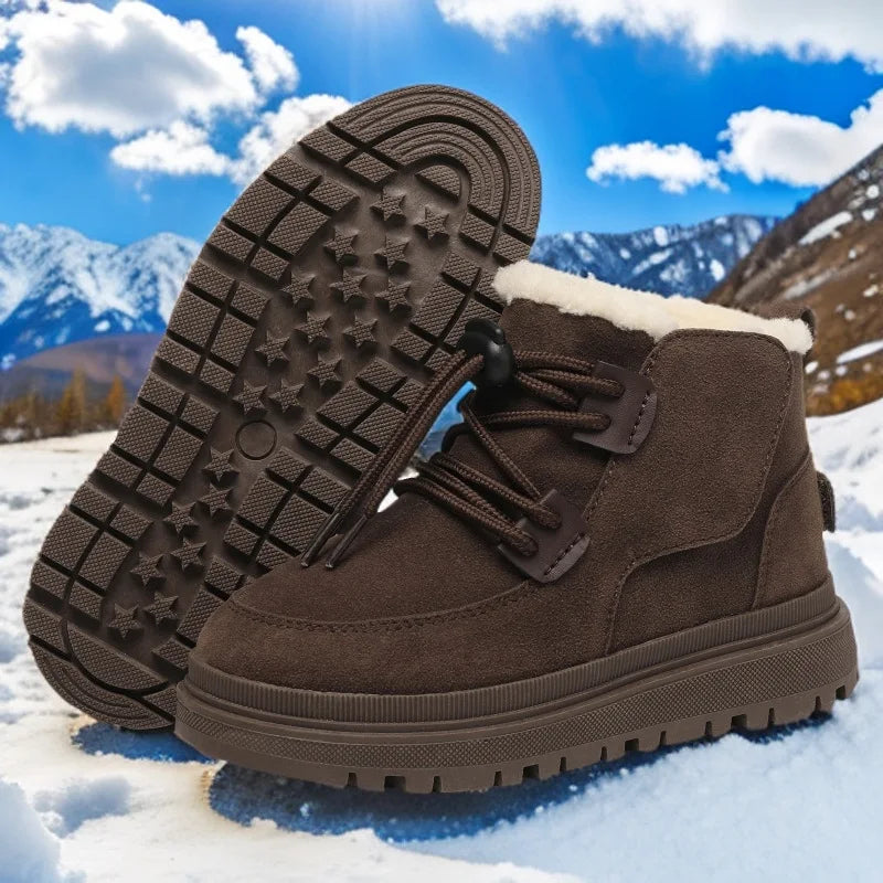 Meisjes Winterlaarsjes Suède Pluche Voering Antislip Flexibel Lichtgewicht