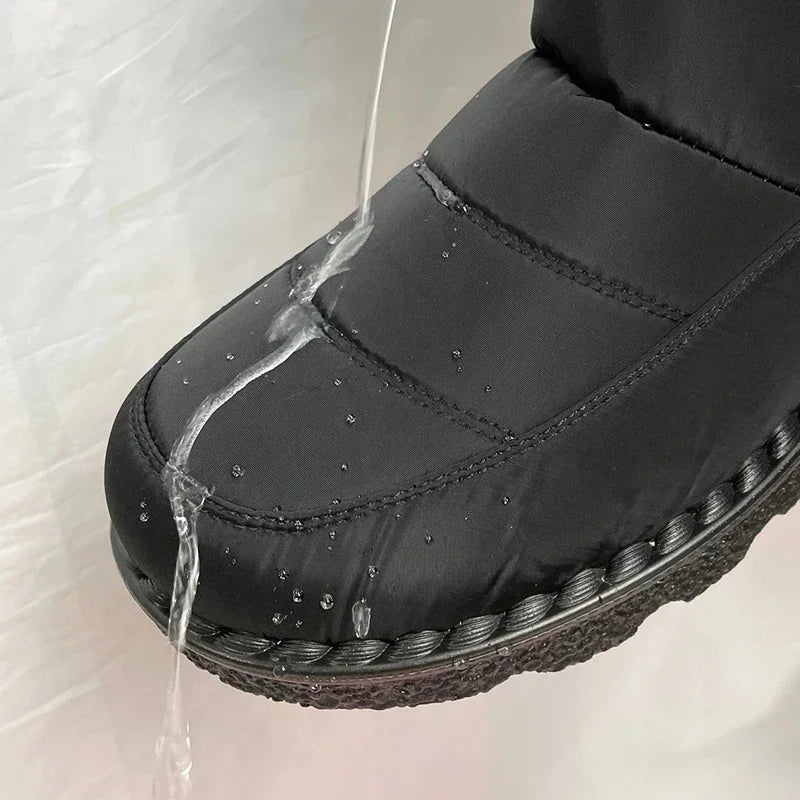 Dames Snowboots Pluche Voering Gewatteerd Gesp Antislip Waterafstotend Winter