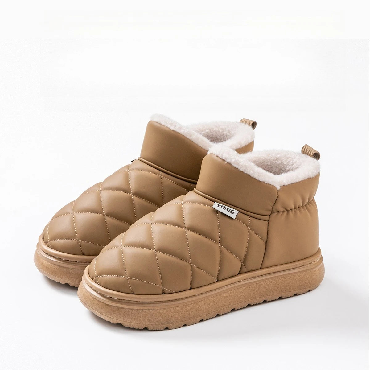 Dames Snowboots Warme Voering Instap Antislip Zool Zonder Veters Waterafstotend