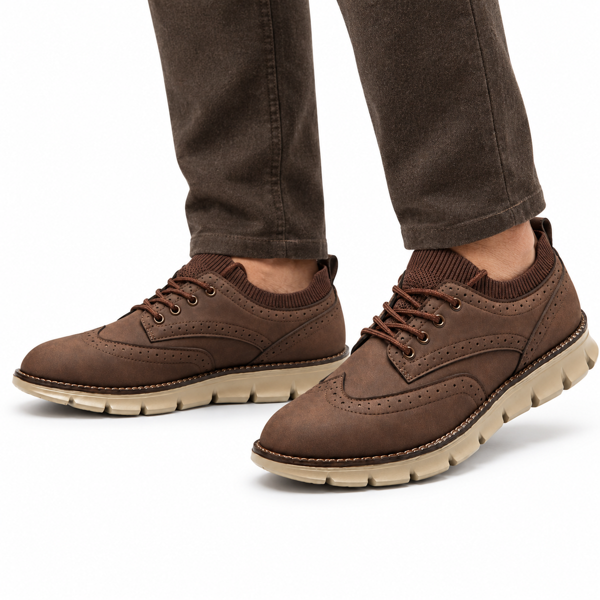 Heren Orthopedische Veterschoenen Dikke Zool Lichtgewicht Casual