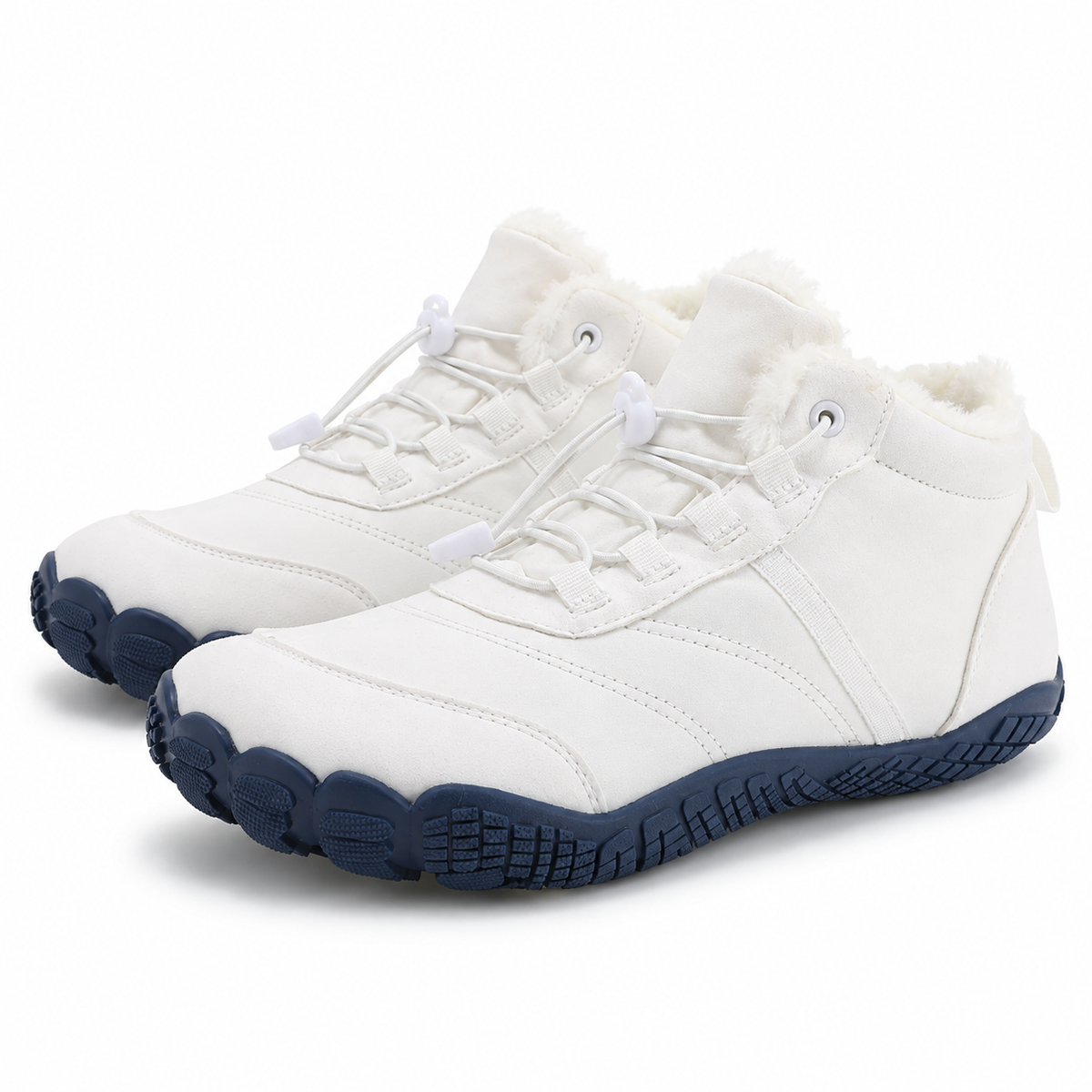 Barefoot Snowboots Fleece Gevoerd Veters Antislip Profielzool Winter Unisex