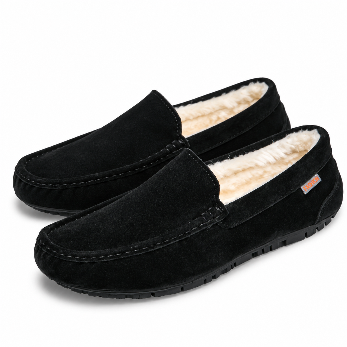 Heren Warme Loafer Pantoffels Zachte Pluche Voering Stevige Zool