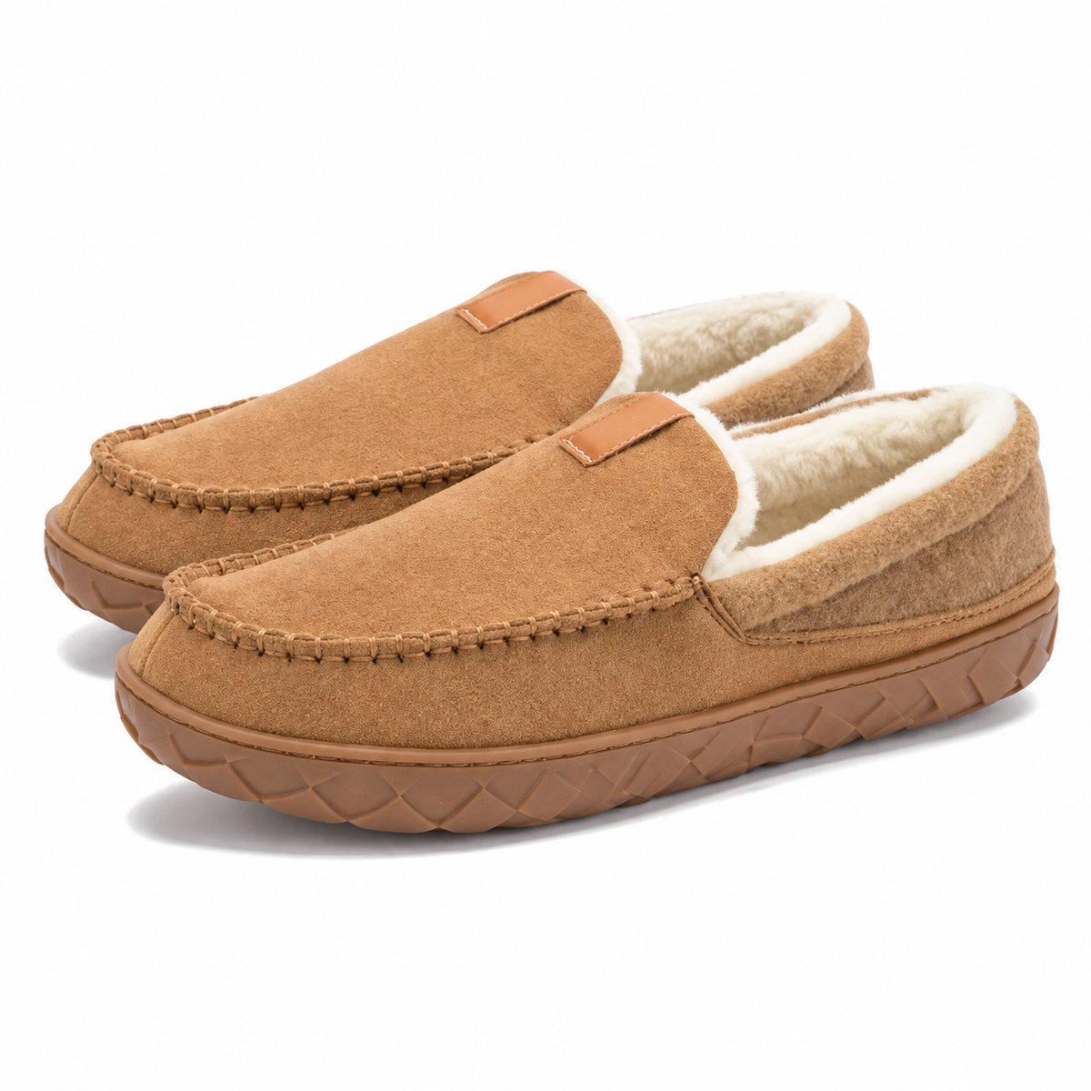 Heren Loafer Pantoffels Warme Huisschoen Voering Antislip Zool Winter