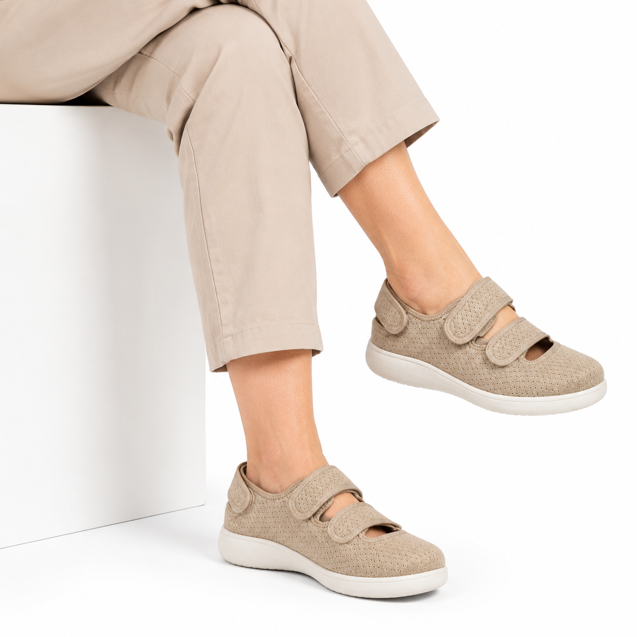 Extra Brede Voeten Sandalen Ademend Lichtgewicht Antislip Zomer